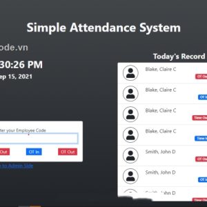 Hệ thống chấm công đơn giản